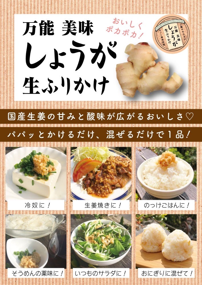 しょうが生ふりかけ用途